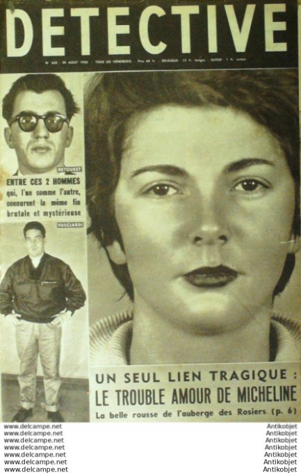 Détective 1958 # 635 Le Havre Hénin-Liétard Rochefort Cannes Franck Sinatra