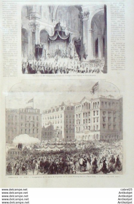 Le Monde illustré 1872 n°775 Cuba Santa Maria Brésil Rio De Janeiro Limoges (87) Usa New York Printi