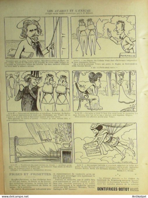 Le Rire 1901-11-16 # 367 Journal humoristique Ed.Originale Lignes Omnibus