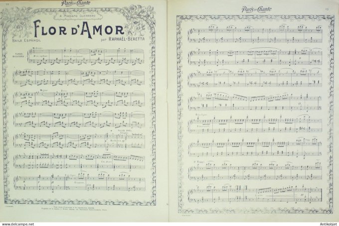 Paris qui chante 1903 #28 Volbert Guerrero Dechaume Oaulus Guilbert Bertin