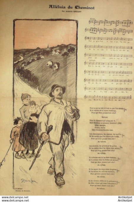 Gil Blas 1894 n°14 Aurélien SCHOLL Aristide BRUANT BENNER ARMAND Silvestre