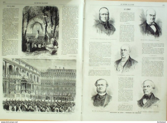 Le Monde illustré 1868 n°583 Courtoze (41) Japon Kioto Sakai Sir Harry Parkes Osaka Daimio Toza