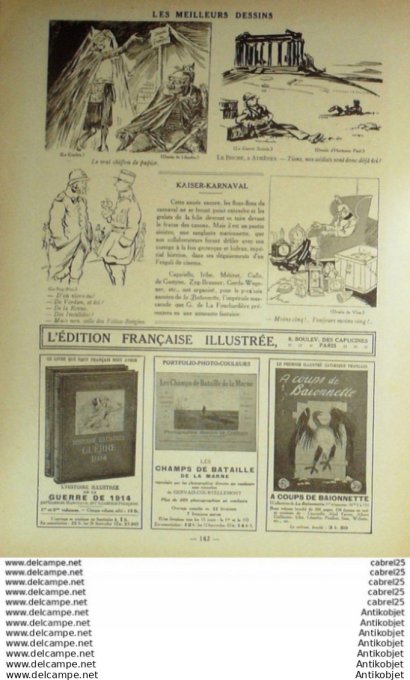 La Baionnette 1916 # 035 (Leurs Intellectuels) Zislin Leandre Gallo Legrain Allier