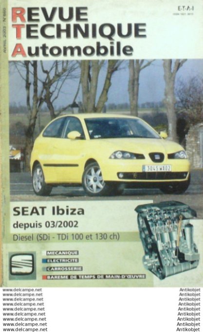 R.T Automobile Seat Ibiza 03/2002   # 660