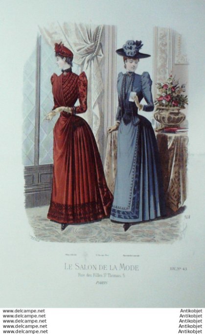 Gravure Mode Salon 1888 #  948 (Old Fashion plate)