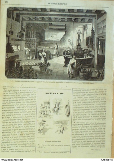 Le Monde illustré 1862 n°263 St Nazaire St Pierre La Réunion port St-Pierre St-Nazaire (44)