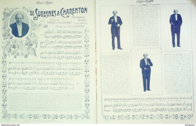 Paris qui chante 1904 #51 Vaynel Rosensteel Privas Lefaur Bussy Martell