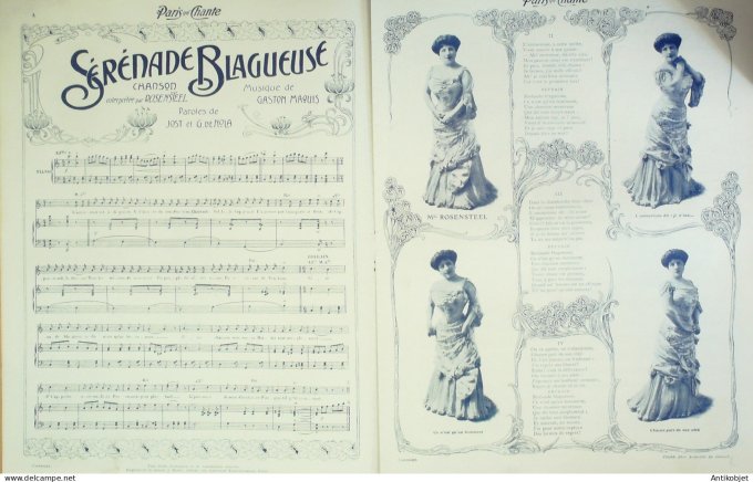 Paris qui chante 1904 #51 Vaynel Rosensteel Privas Lefaur Bussy Martell