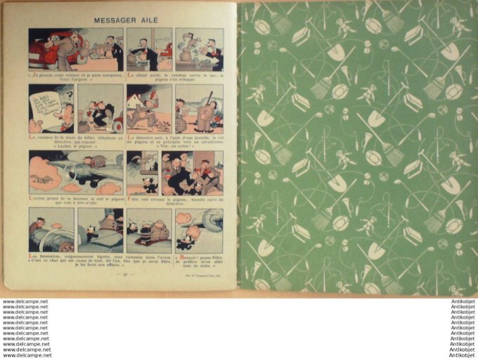 Felix le chat et le Fakir Hachette Sullivan 1938 Eo