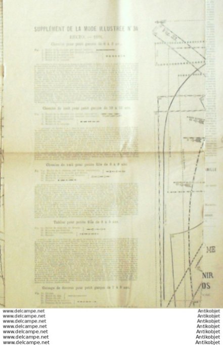 Journal + Patron Mode illustrée  1888 # 34 (with Pattern)