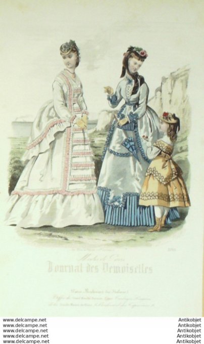 Journal de Demoiselles 1870 # 3765 (Marché Parisien) maritime