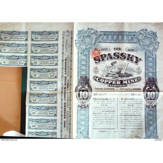 SPASSKY COPPER MINE LIMITED-ANGLETERRE-ACTION-£ 1-1930