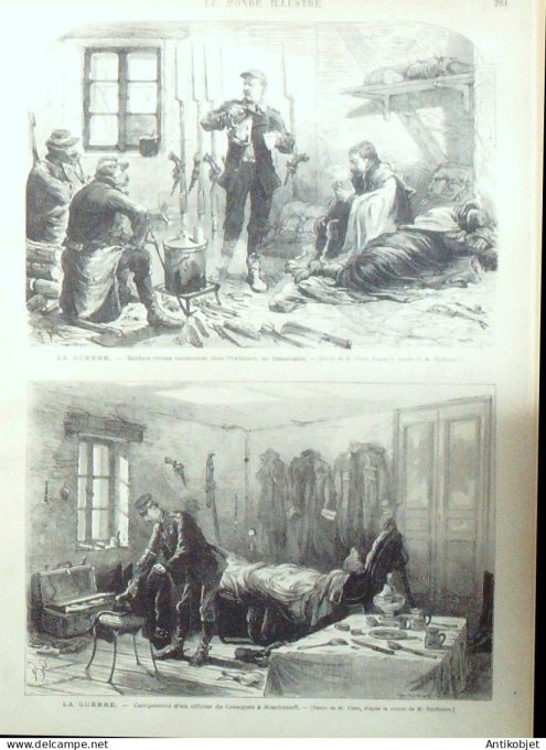 Le Monde illustré 1877 n°1046 Russie Bessarabie St-Pétersbourg Kischeneff