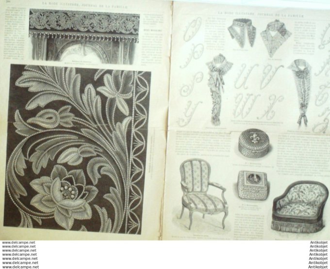 Journal + Patron Mode illustrée  1888 # 34 (with Pattern)