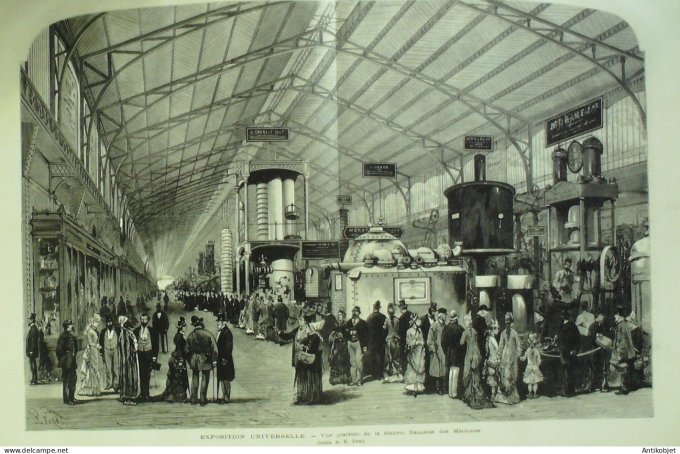 Le Monde illustré 1878 n°1126 Exposition universelle distribution des récompense Trocadéro salle des