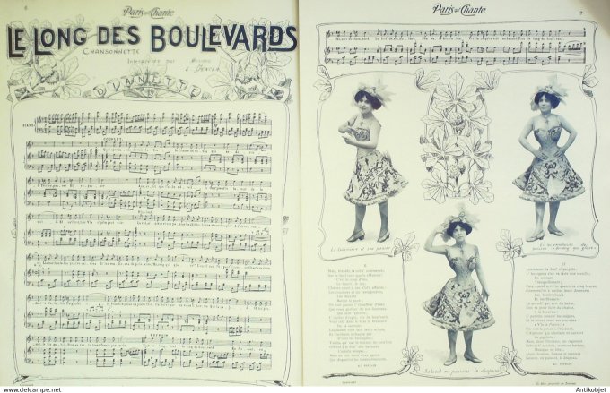 Paris qui chante 1903 n° 30 Lidia Vasser Dianette Courville-Coste Benoist-Mary