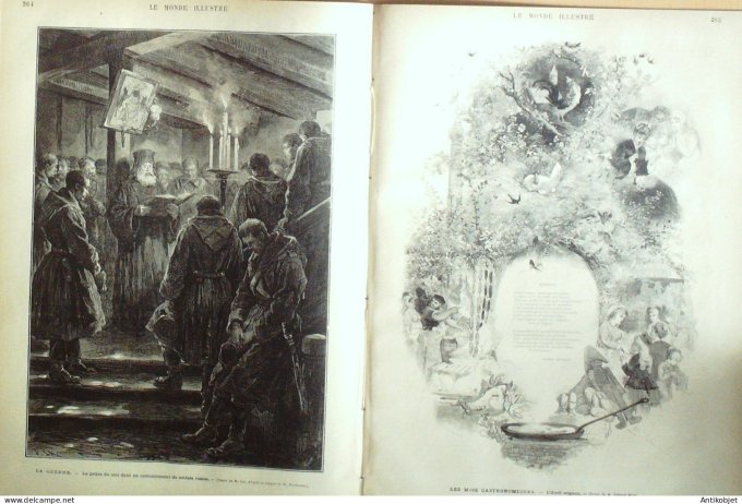 Le Monde illustré 1877 n°1046 Russie Bessarabie St-Pétersbourg Kischeneff