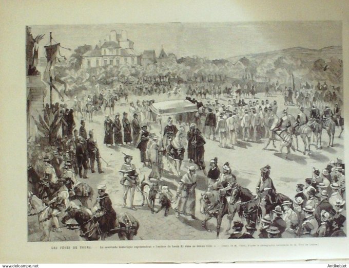 Le Monde illustré 1881 n°1272 Tunisie Sfax Gabès Tours (37) Allemagne Aix-la-Chapelle