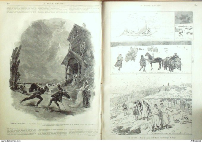 Le Monde illustré 1877 n°1046 Russie Bessarabie St-Pétersbourg Kischeneff