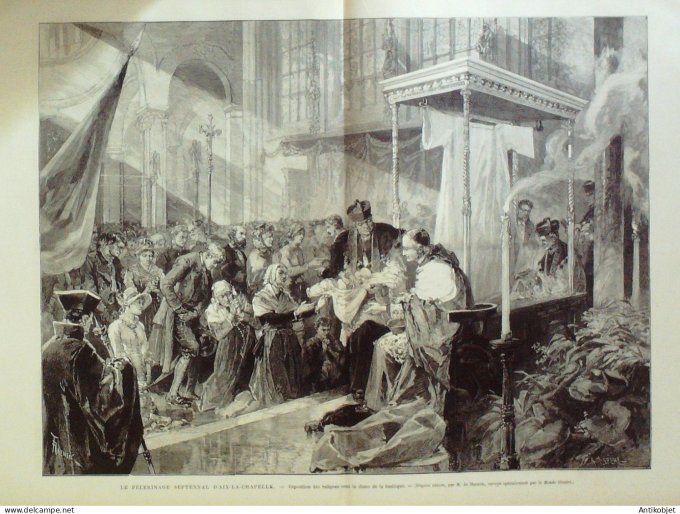 Le Monde illustré 1881 n°1272 Tunisie Sfax Gabès Tours (37) Allemagne Aix-la-Chapelle