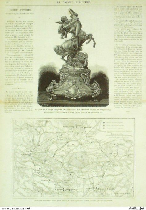 Le Monde illustré 1874 n°889 Mans Auvours (72) Angleterre Southampton Dr Livingstone