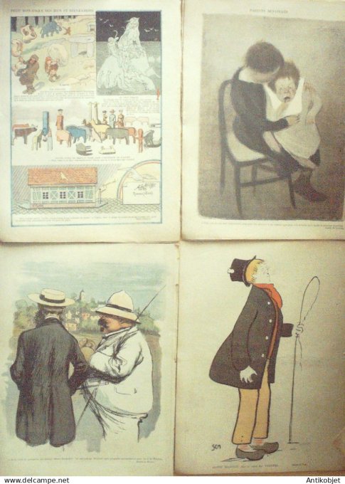 Le Rire 1902 lot 4 revues Faivre Huard Leandre Sem Bac Faivre Avelot Sancha