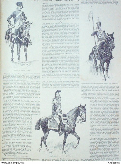 Soleil du Dimanche 1897 n° 9 prince Georges de Grèce gardes de Paris légion