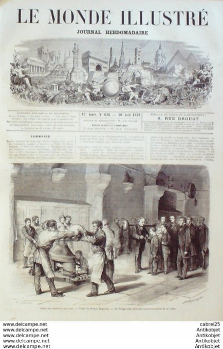 Le Monde illustré 1868 n°626 Angleterre Douvres Market Square Espagne Barcelone Autriche Braunschwei