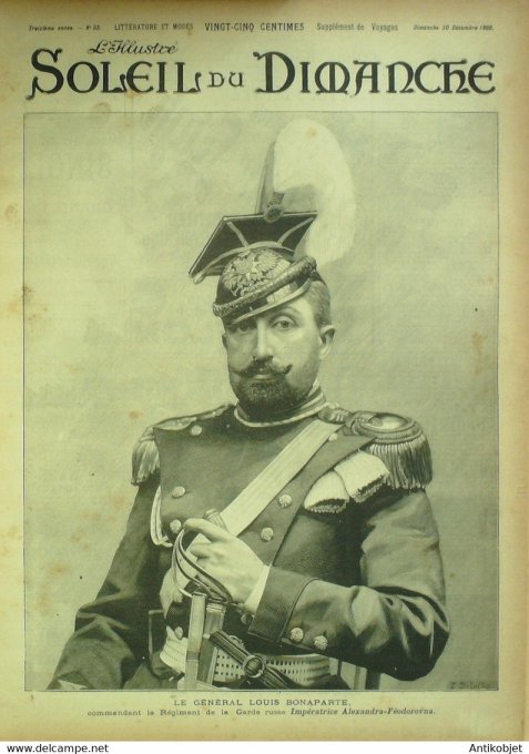 Soleil du Dimanche 1900 n°52 Bonaparte Transvaal camp de Rifl Chasse Guillaume II