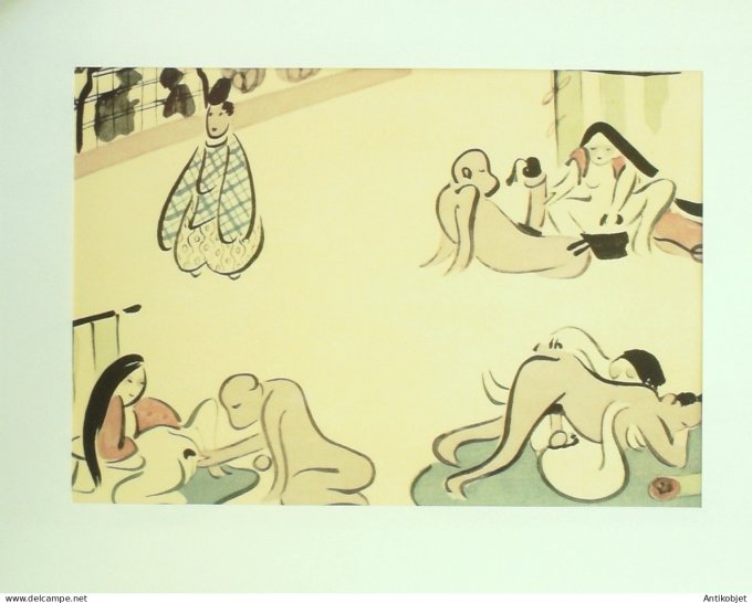 Estampe Japonaise scène érotique (Yanagawa Shigenobu 1787-1832)
