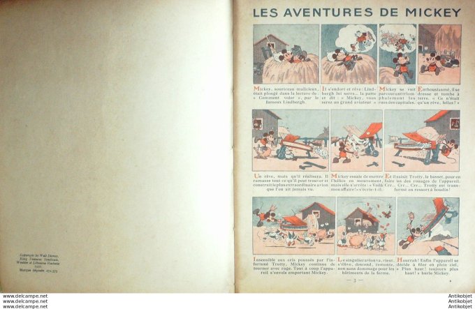 Walt Disney Les Aventures de Mickey # 1 Edit Hachette Eo 1931