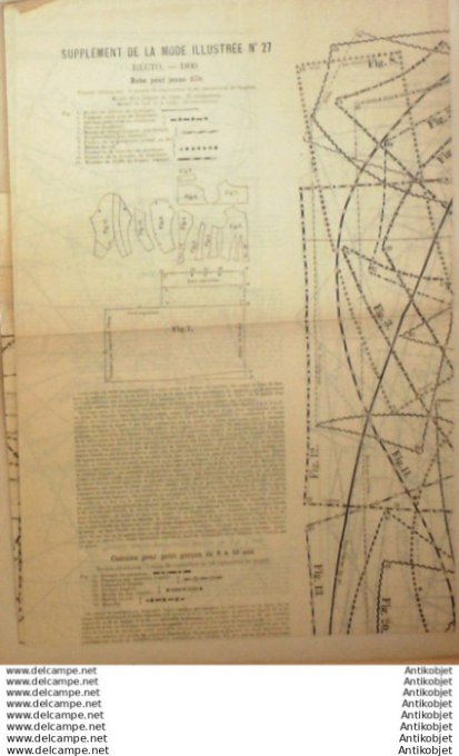 Journal + Patron Mode illustrée  1890 # 27 (with Pattern)