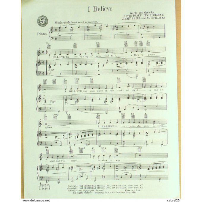 Laine Frankie I Believe 1953