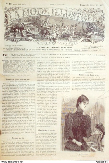 Mode illustree 1892 Lot de 10 journaux