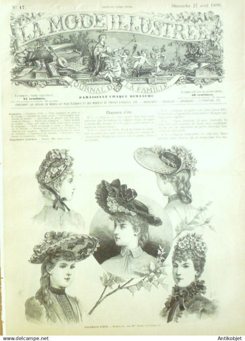 Mode illustree 1892 Lot de 10 journaux