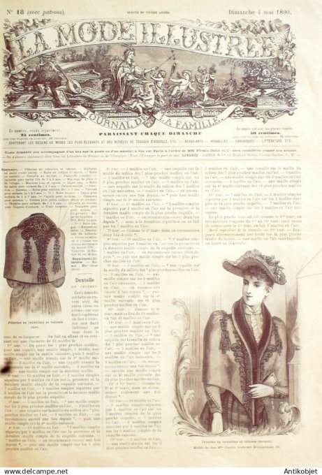 Mode illustree 1892 Lot de 10 journaux