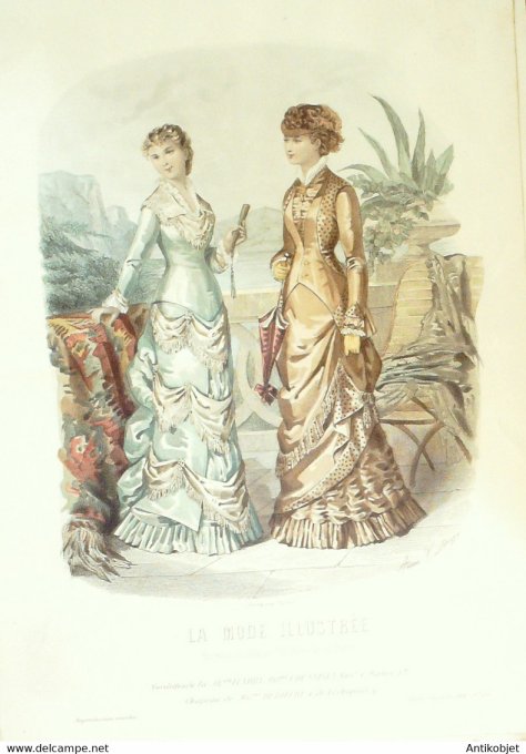Gravure de mode Gazette de Famille 1899 n°39 (Maison costumes d'enfants)