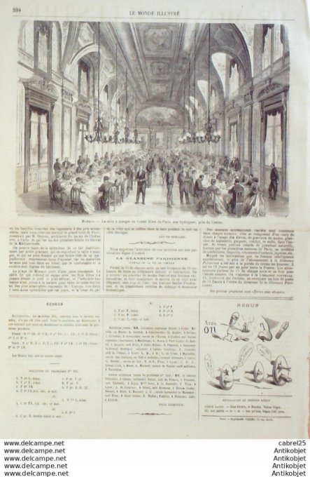 Le Monde illustré 1866 n°468 Turquie Roumélie Kareas Toulon (83) Angleterre Claremont Belgique