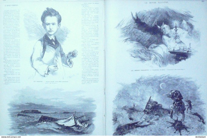 Le Monde illustré 1880 n°1204 Cherbourg (50) Madrid Francisco Otero