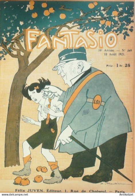 Fantasio 349 1921 Leclerc Gerbault Kuhn-Regnier Le Monnier Guydo Vertes Arnac
