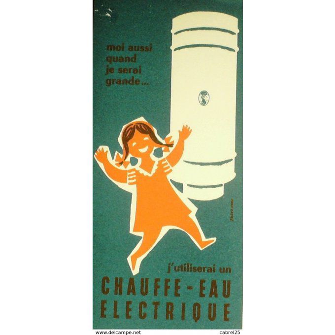 Buvard CHAUFFE EAU ELCETRIQUE