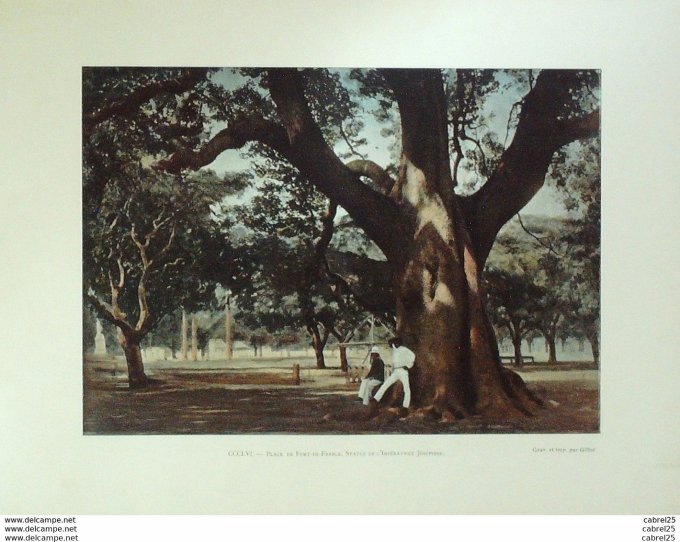 Martinique FORT de FRANCE statue IMPERATRICE Josephine