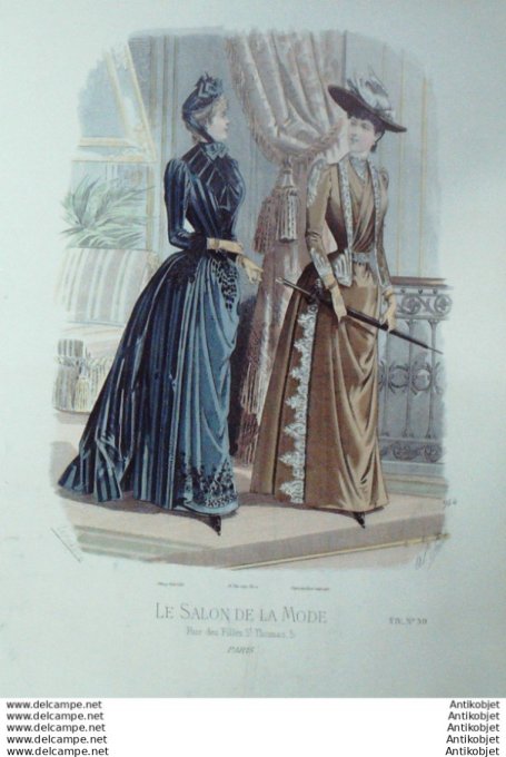Gravure Mode Salon 1888 #  944 (Old Fashion plate)