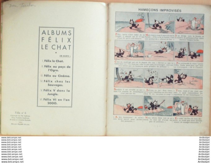 Felix le chat VI en L'an 2000 Hachette Sullivan 1933 Eo