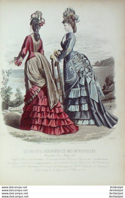 Journal des Dames Demoiselles 1874 # 1239 (Maison Plument) maritime