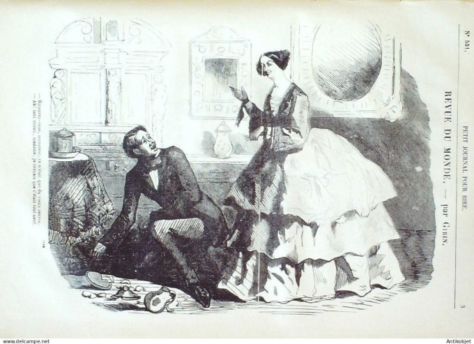 Petit journal pour Rire 1864 # 551 Souvenirs des Bains de Tourville Briou