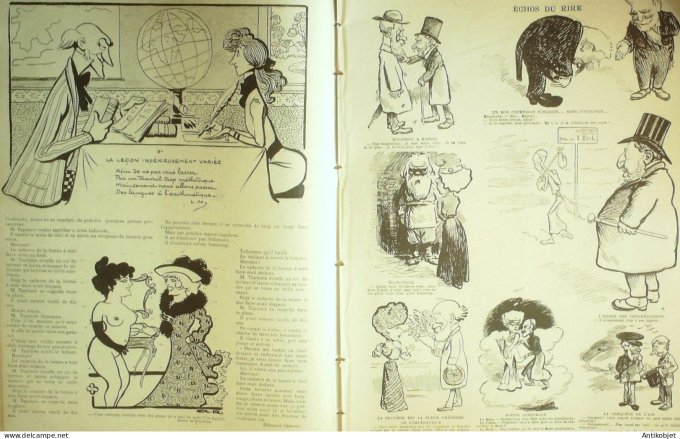 Le Rire 1901-10- 5 # 361 Journal humoristique Ed.Originale Monis Garde des Sceaux