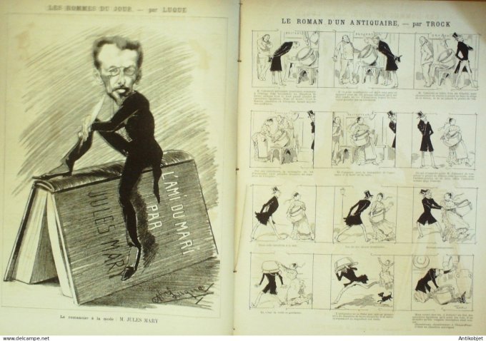 La Caricature 1886 #326 Coulisses Job Loys Mary par Luque Sorel Trock
