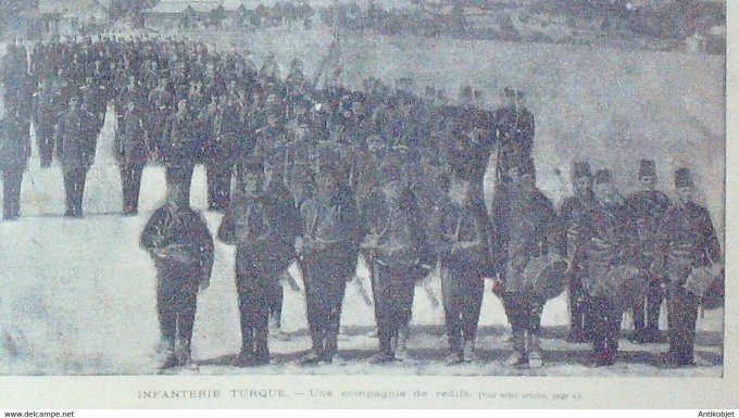 Soleil du Dimanche 1897 n°10 Grèce Crête Nicolas Constantin Turquie Infanterie