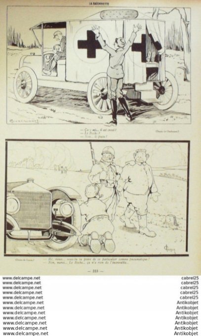 La Baionnette 1916 # 043 (Nos Chauffeurs) Jobbe Duval Allier Huard Gastyne